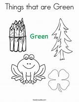 Coloring Green Color Pages Things Popular sketch template
