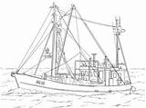 Boat Fishing Coloring Pages Printable Adult Rescue Boats Drawing Books sketch template