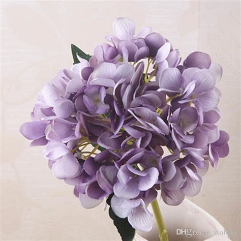 2019 fake artificial hydrangea flower plastic silk plants real touch