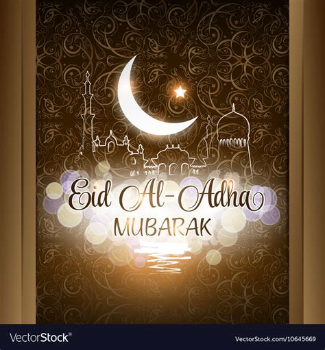 eid al adha mubarak royalty  vector image vectorstock