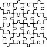 Puzzle Coloring Piece Jigsaw Puzzles Pages Pieces Colouring Learning Para Tools Kids Rompecabezas Piezas Template 4x3 Blank Autism Preschool Twelve sketch template