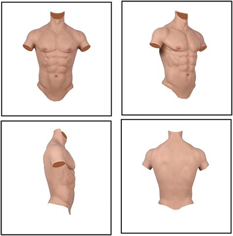 Realistic Silicone Muscle Suit Fake Muscles Silicone Male Chest