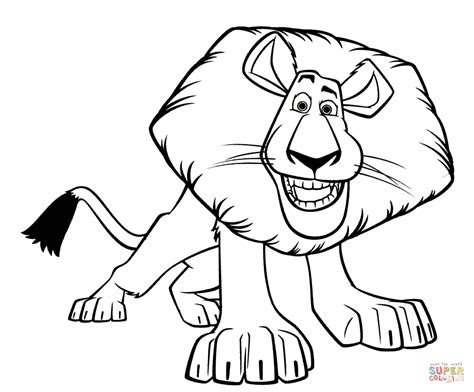 draw alex  lion clipartsco