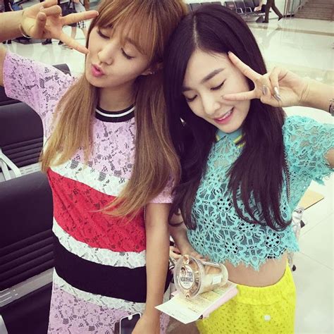 Snsd S Yuri And Tiffany Posed For A Cute Selca Picture In