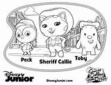 Sheriff Coloring Pages Callie Wild West Disney Howdy Peck Toby Kids Partner Jr Junior Color Mcstuffins Doc Dvd Printable Printables sketch template
