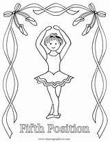 Posiciones Danza Imagenes Ballerina Reproducible Bailarinas sketch template