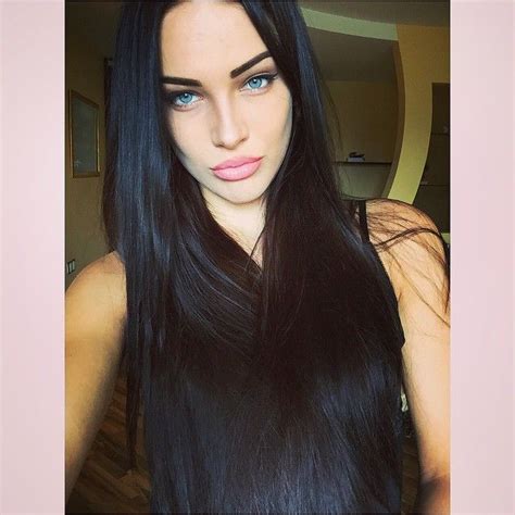 russian instagram model dasha d i love her long raven hair ♥️♥️♥️