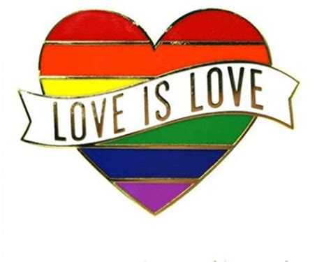 prideoutlet lapel pins rainbow pride heart love is