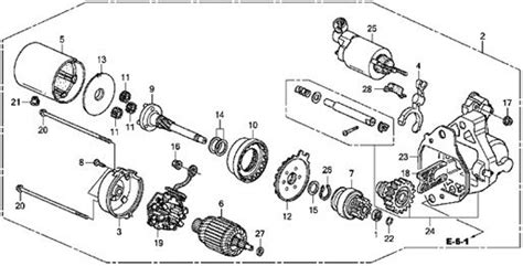 honda accord engine diagram  honda accord   starter motor parts schematic diagram