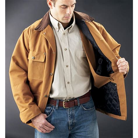 guide gear concealment jacket brown  holsters  sportsmans