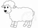 Lamb Coloring Easter Sheep Pages Template Cute Cartoon Templates Printable Drawing Lambs Easy Print Printables Color Getdrawings Getcolorings Eastertemplate sketch template