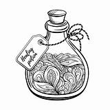 Potion Coloring Calming sketch template