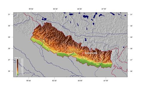 Physical Map Of Nepal Ezilon Maps Porn Sex Picture