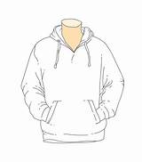 Template Sweatshirt Hooded Hoodie Blank Clipart Outline Vector Plain Vecteezy Clipground Edit sketch template