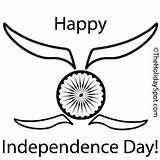 Independence Indian Color India Coloring Happy Book Theholidayspot sketch template