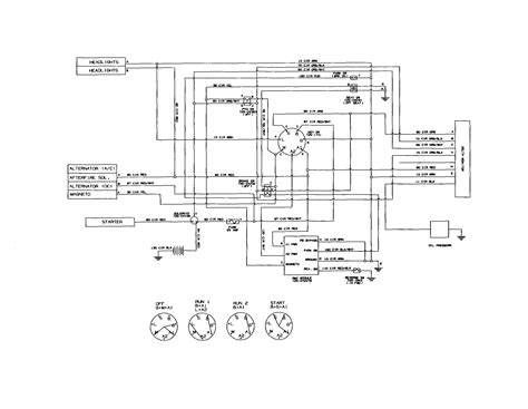 lawn mower ignition switch diagram wiring