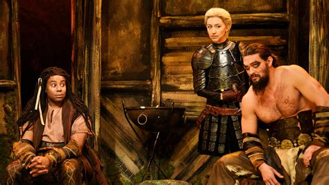 Snl Jason Momoa Resurrects Game Of Thrones Character Khal Drogo