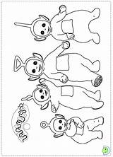 Teletubbies Coloring Pages Po Dinokids Lala Kids Dipsy Getdrawings Color Getcolorings Print Fun Close Template sketch template
