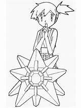 Pokemon Coloring Pages Misty Team Rocket Library Clipart Popular Coloringhome Kids sketch template
