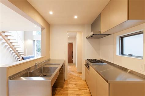 elegant minimalist kitchen  japanese style founterior