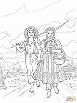 Coloring Tom Sawyer Pages Amy Lawrence Sawer Drawing Silhouettes Getcolorings sketch template