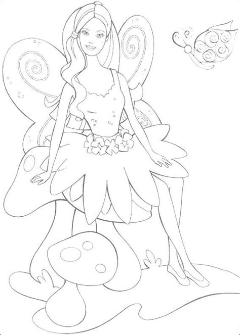 barbie fashion coloring pages  fairy coloring pages barbie