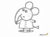 Colorear Peppa Pig Elefante Adibujar sketch template