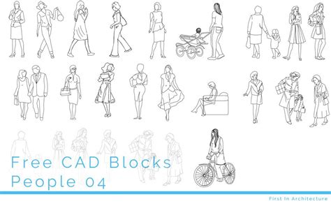 Free Cad Blocks People 04 First In Architecture