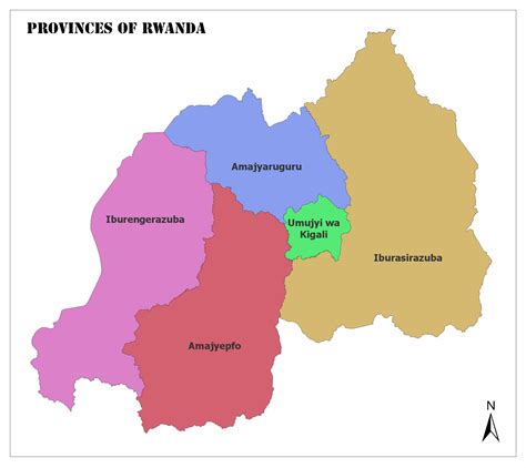 provinces  rwanda mappr