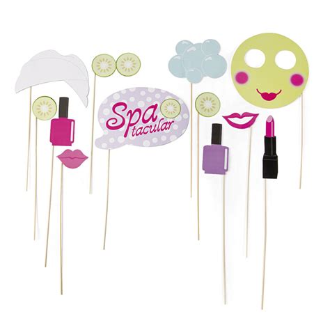 spa party photo stick props partybellcom