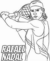 Nadal Rafael Kolorowanka Tenisista Topcoloringpages Ronaldo Cr7 Kolorowanki Rafa Hockey Druku sketch template