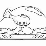 Drumstick Chicken Coloring Want Pages Netart sketch template