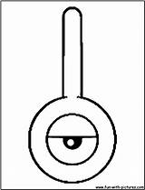 Unown Exclamation sketch template