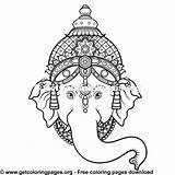 Ganesh Chaturthi sketch template