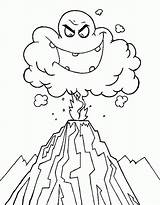 Volcano Coloring Pages Drawing Eruption Ash Kids Printable Getdrawings Print Volcanoes Color Emoticon Ghost Cloud Hot Deadly Nature Clipart Easy sketch template