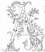 Coloring Pages Monogram Alphabet Monograms Flowered Magic Embroidery Patterns Vintage Lettere Getcolorings Di Visit Letters Japanese Ricamo Choose Adult Board sketch template