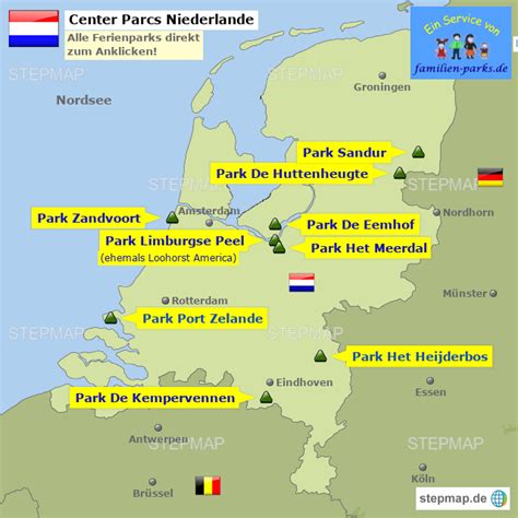center parcs nederland kaart belgie vogels
