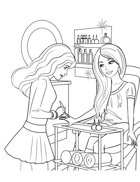 easy barbie life   dreamhouse coloring pages  coloring pages
