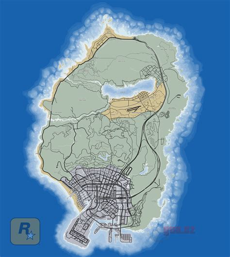 Mapa Gta V Grand Theft Auto 5 Na Gta Cz