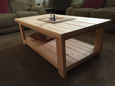 rustic coffee table design plans ana white rustic x