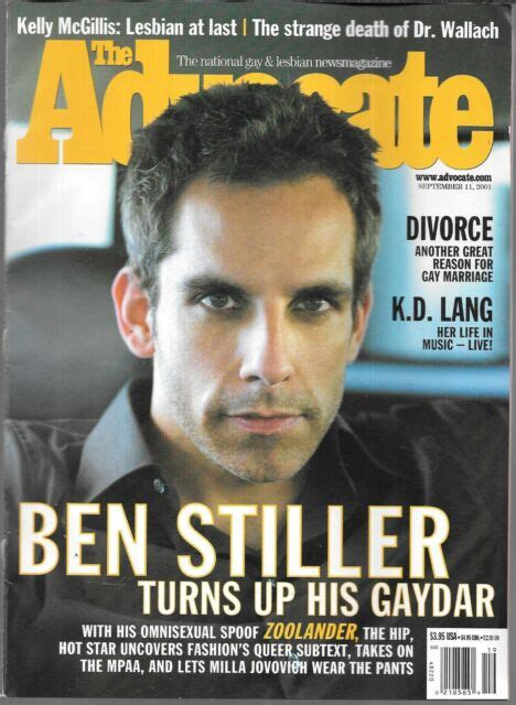 The Advocate Gay And Lesbian Magazine September 11 2001 Gd Vg Ben