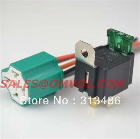 buy auto relay  fuse vdc  pin  quality ceramic type socket