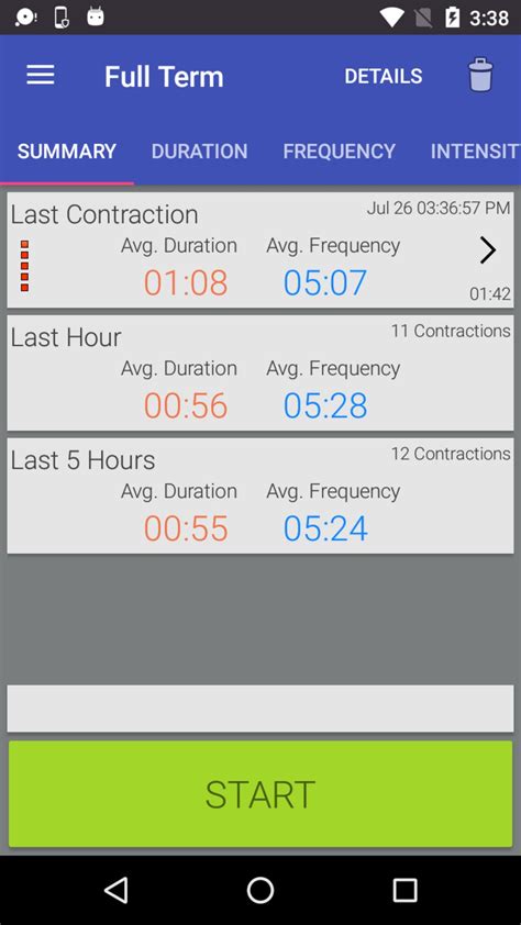 full term contraction timer apk  android