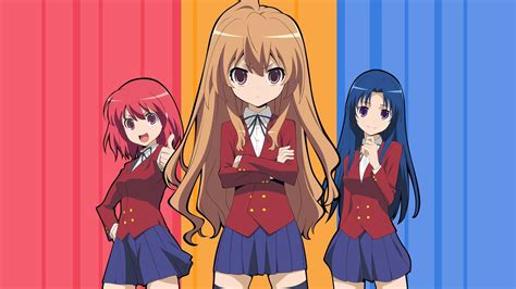 Toradora Anime Anime Girls Aisaka Taiga Kushieda Minori Kawashima
