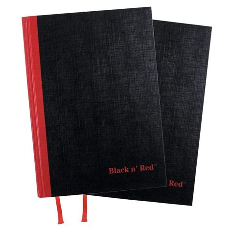black  red casebound hardcover notebooks medium black  ruled sheets pack  ebay