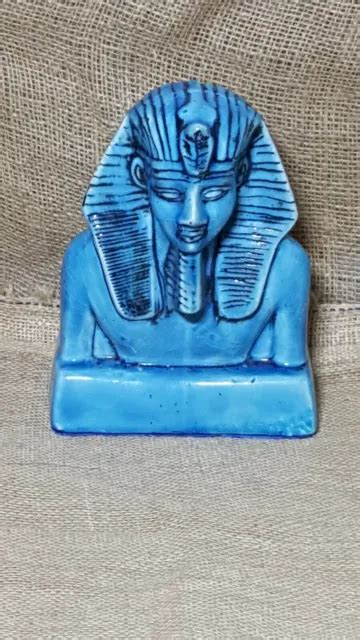 egyptian ancient pharaoh king tutankhamun bust mask home decor statue