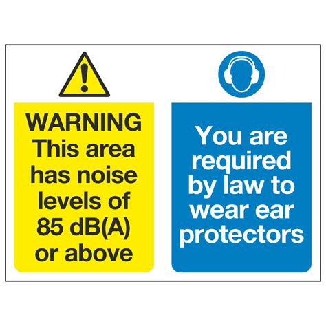 warning  area  noise levels   dba     required  law  wear ear