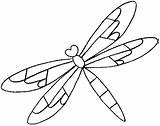 Dragonfly Patchwork sketch template