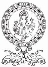 Ganesh Coloring Pages Ganesha Adult God Drawing India Adults Kids Coloriage Wisdom Bollywood Elephant Head Color Print Representing Revered Most sketch template