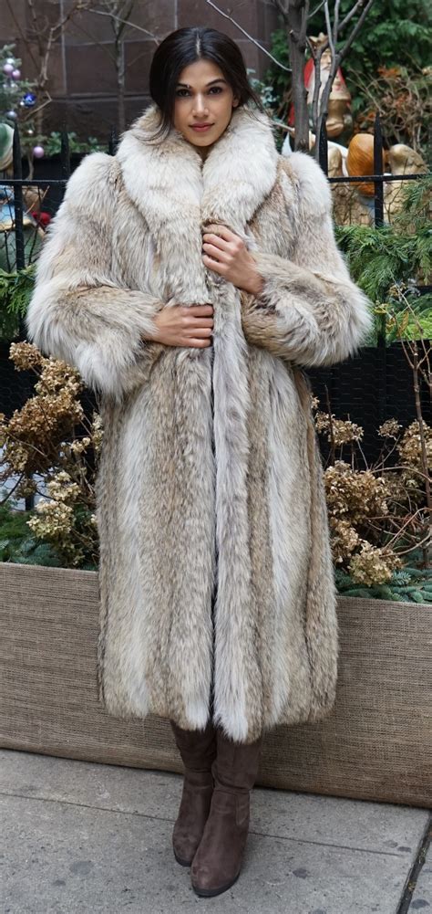 full length coyote coat  marc kaufman furs